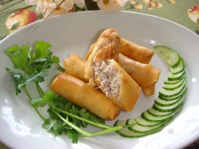 蟹肉春捲