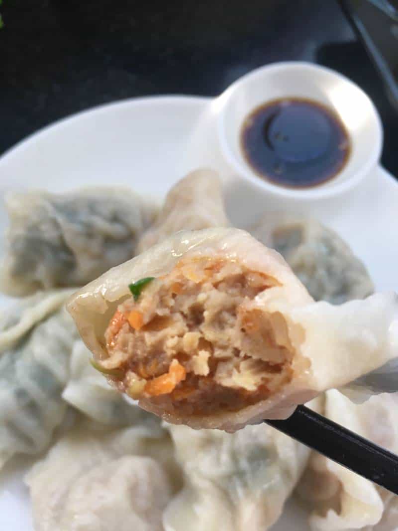 胡蘿蔔大蝦餃子