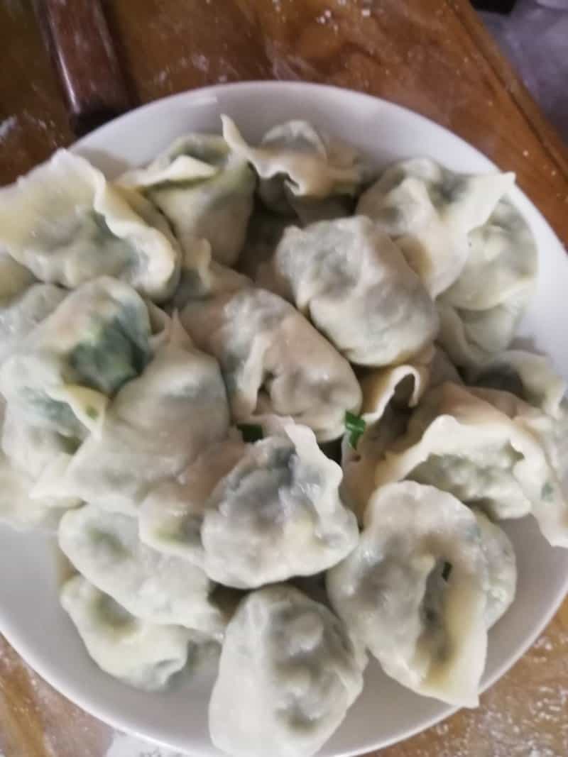 韭菜蝦仁雞蛋水煮餃