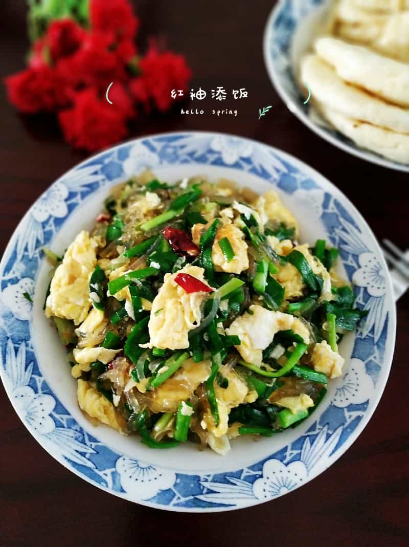 韭菜雞蛋炒粉條