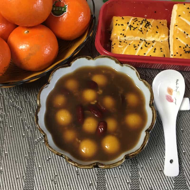 三紅酒釀南瓜湯圓