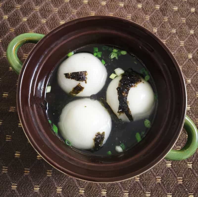 鮮嫩多汁的鮮肉湯圓