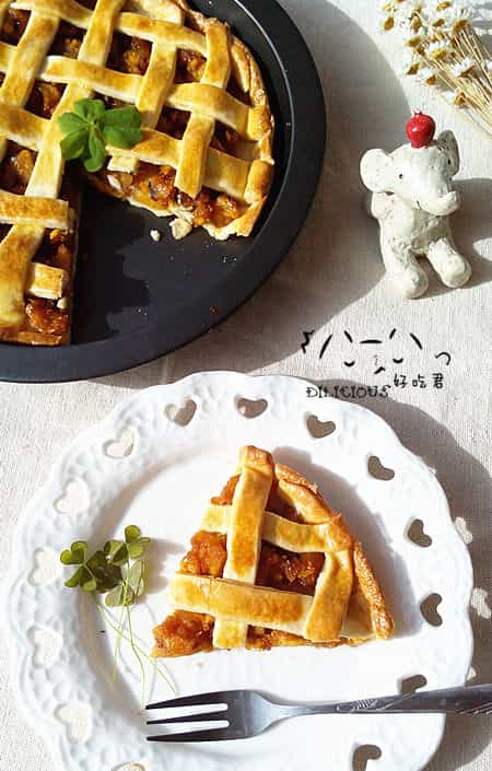 網格雙果派