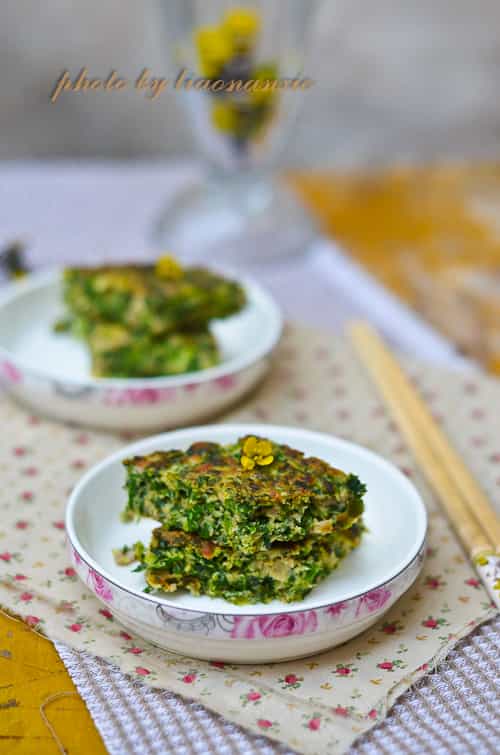 薺菜肉末煎蛋