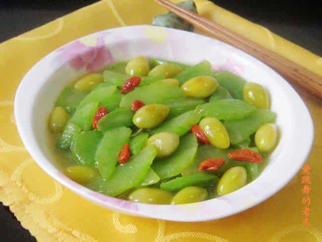 白果炒萵苣