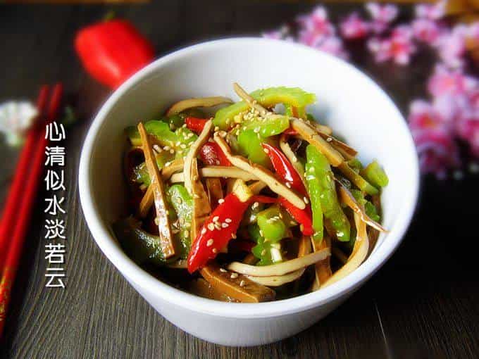 椒油苦瓜三絲