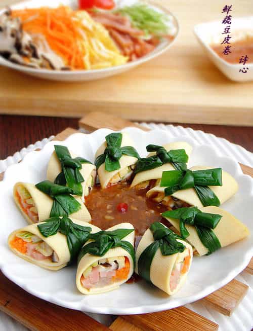鮮蔬豆皮卷