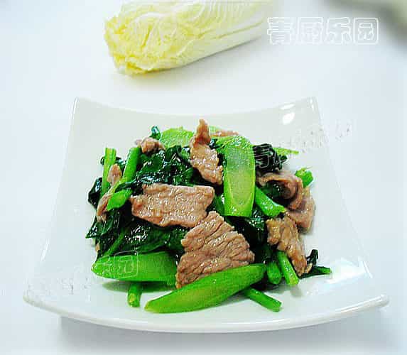 芥蘭炒牛肉