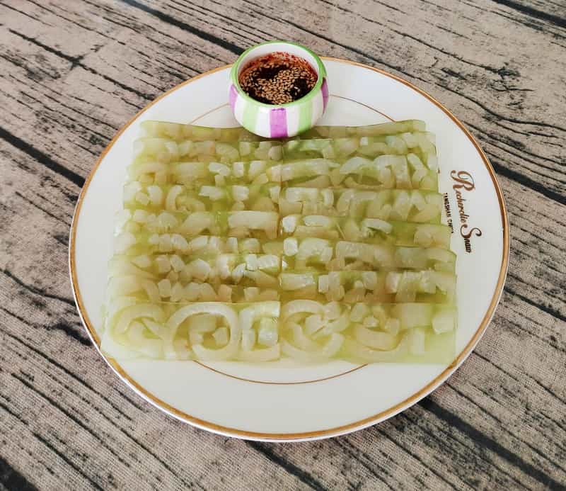 綠茶粉豬皮凍