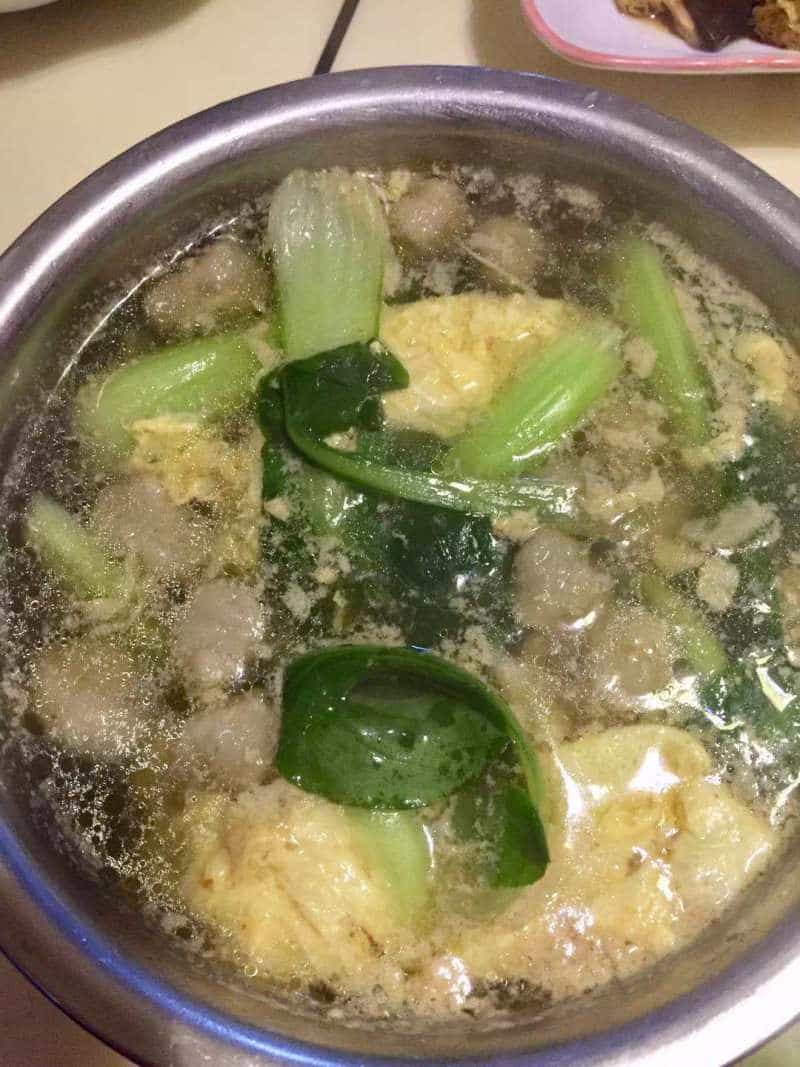 青菜肉丸湯