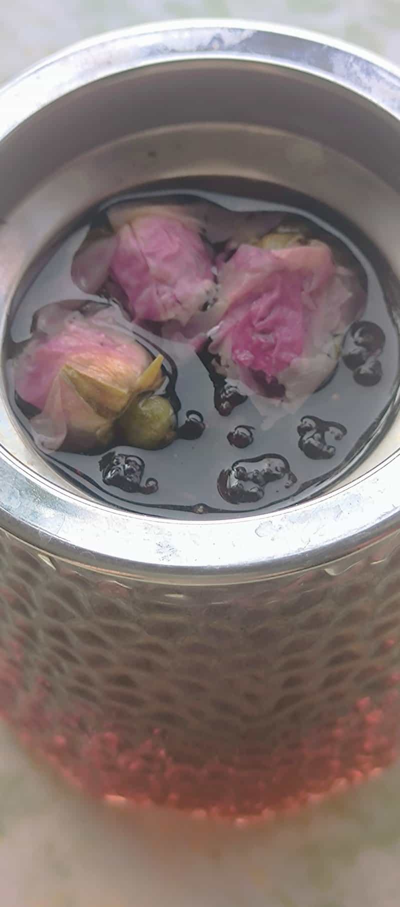 桑葚玫瑰花茶