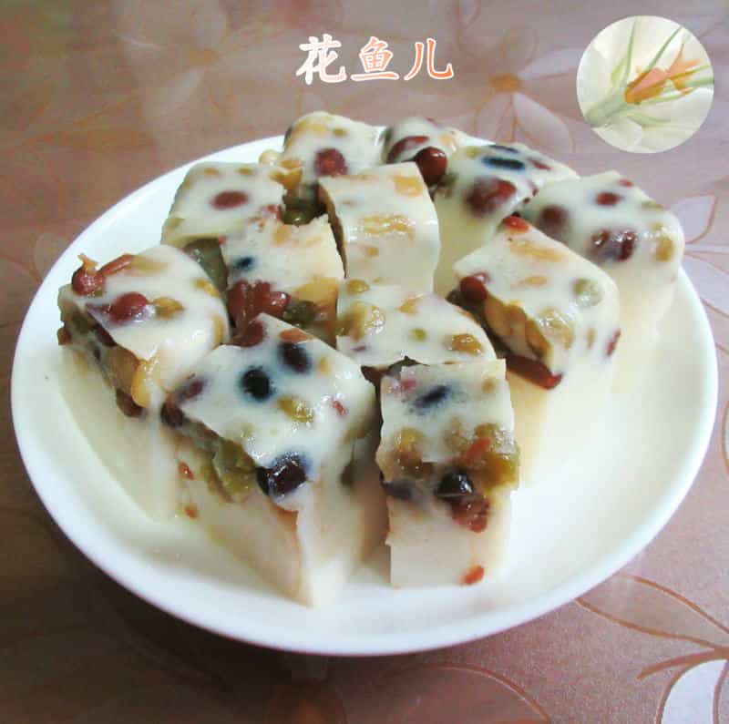 蜜豆豆奶凍