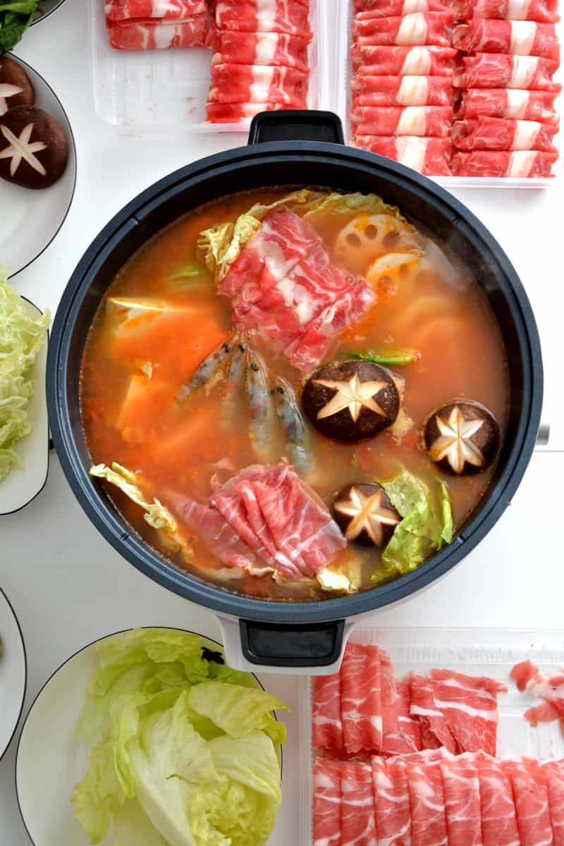 冬日番茄湯底火鍋