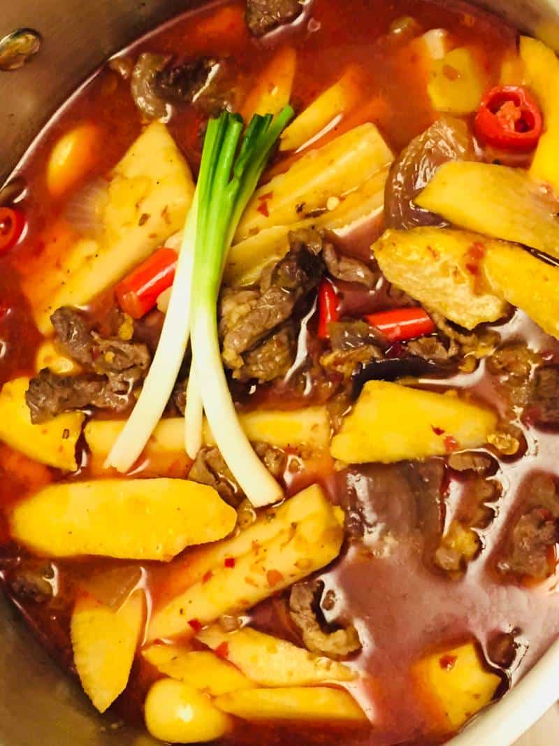牛肉年糕淮山小火鍋