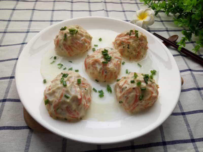 清蒸雞肉丸