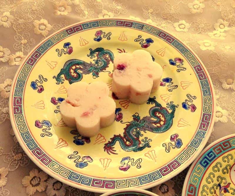 玫瑰藕粉奶糕
