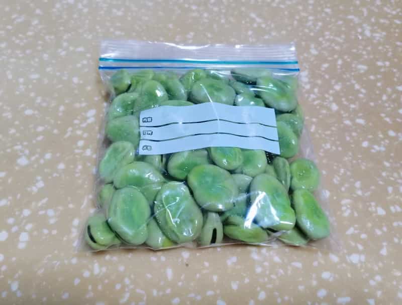 蠶豆保存法