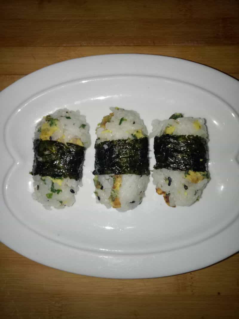 便當薺菜雞蛋飯糰