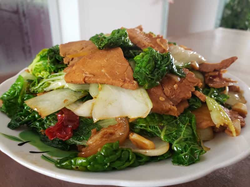 黃心菜炒回鍋肉