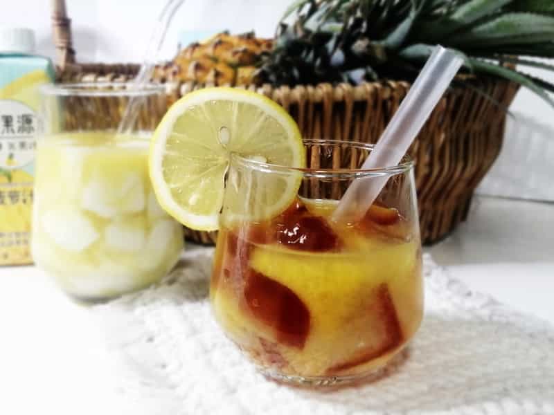茶凍鳳梨汁
