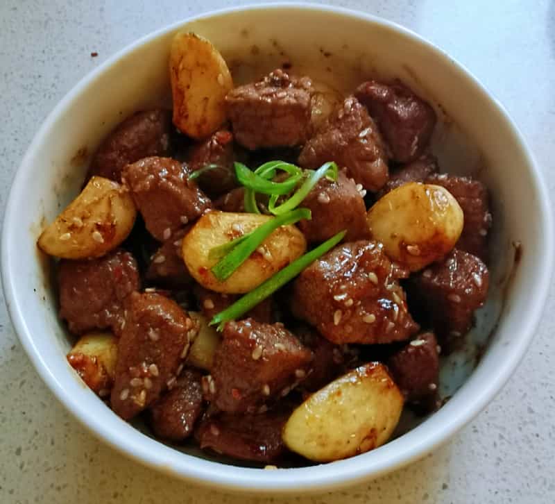 蒜香牛肉粒