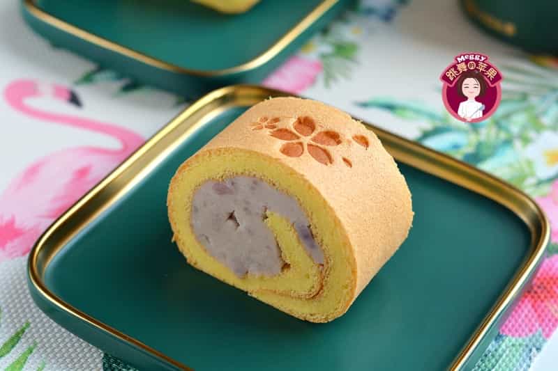 芋泥戚風蛋糕卷