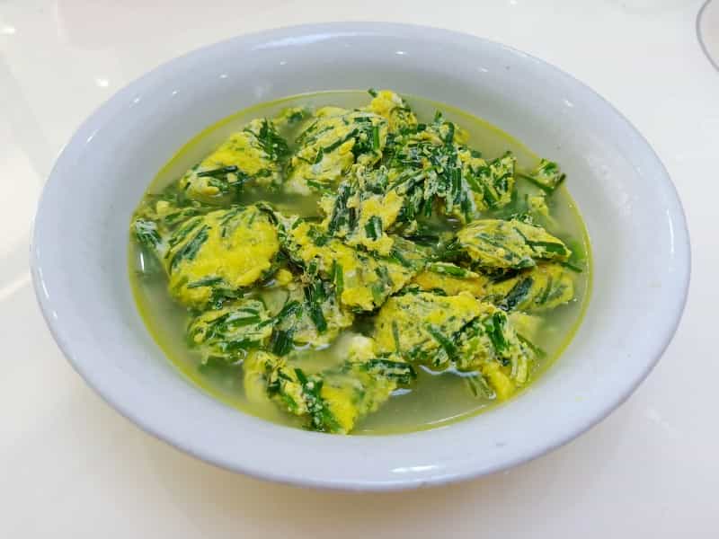 韭菜水燜蛋