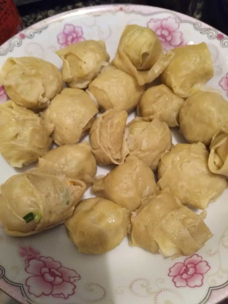 蛋皮肉丸