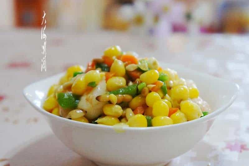 鮮蝦仁松仁玉米