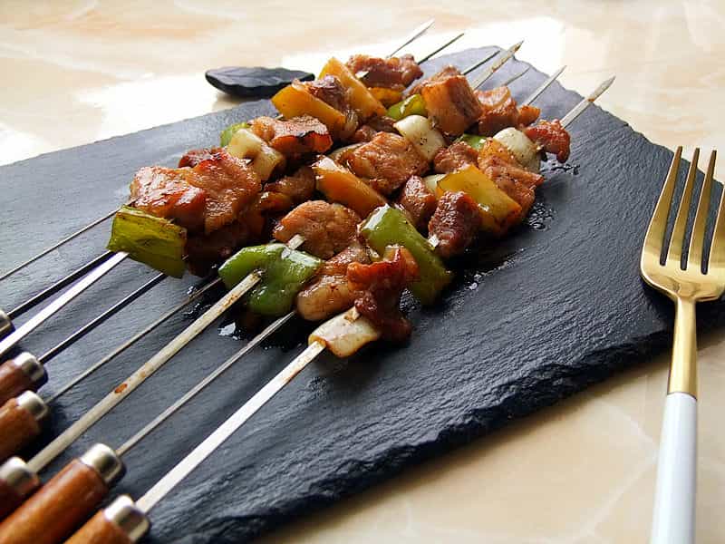 五彩蔬菜肉串