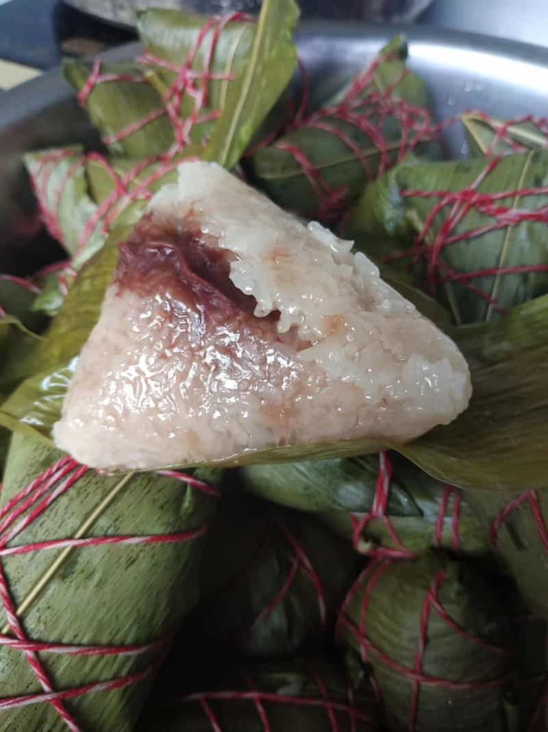 玫瑰豆沙粽