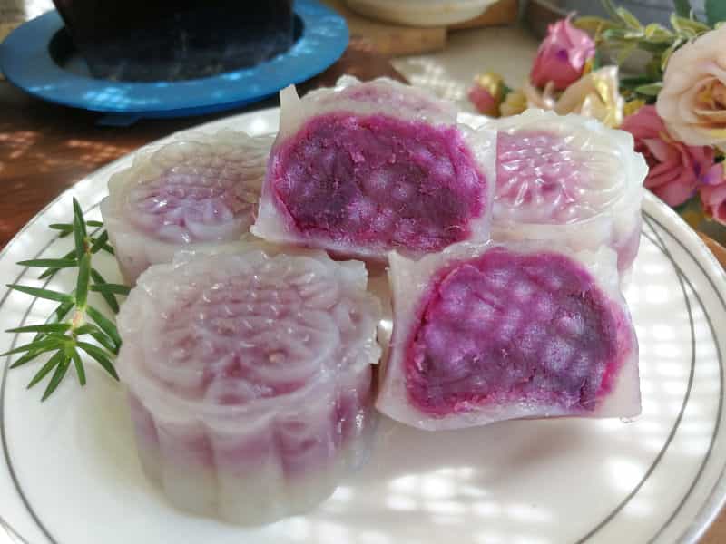 水晶紫薯月餅