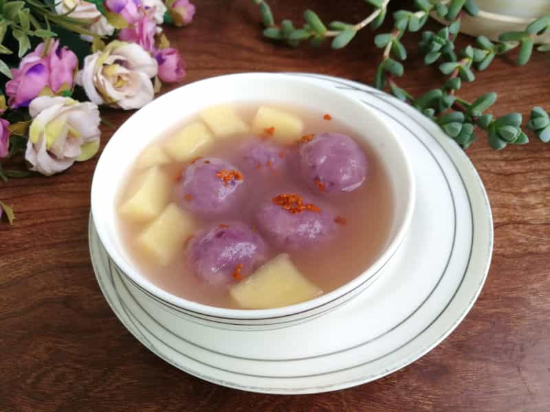 蘋果紫薯湯圓