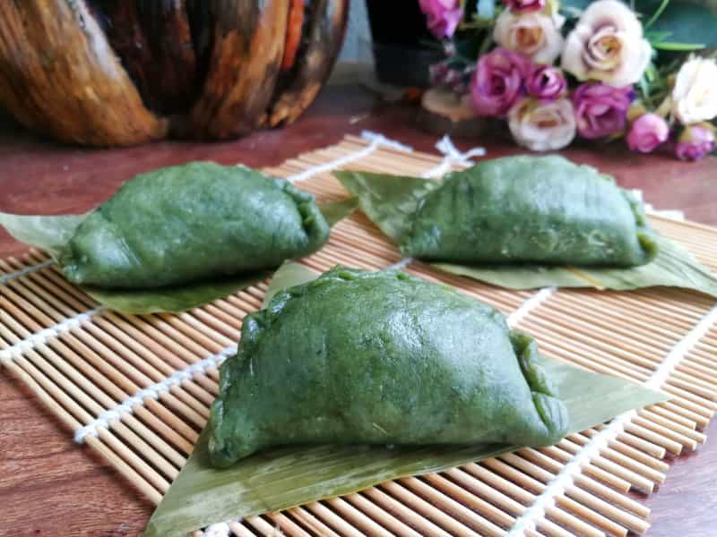 艾草青餃