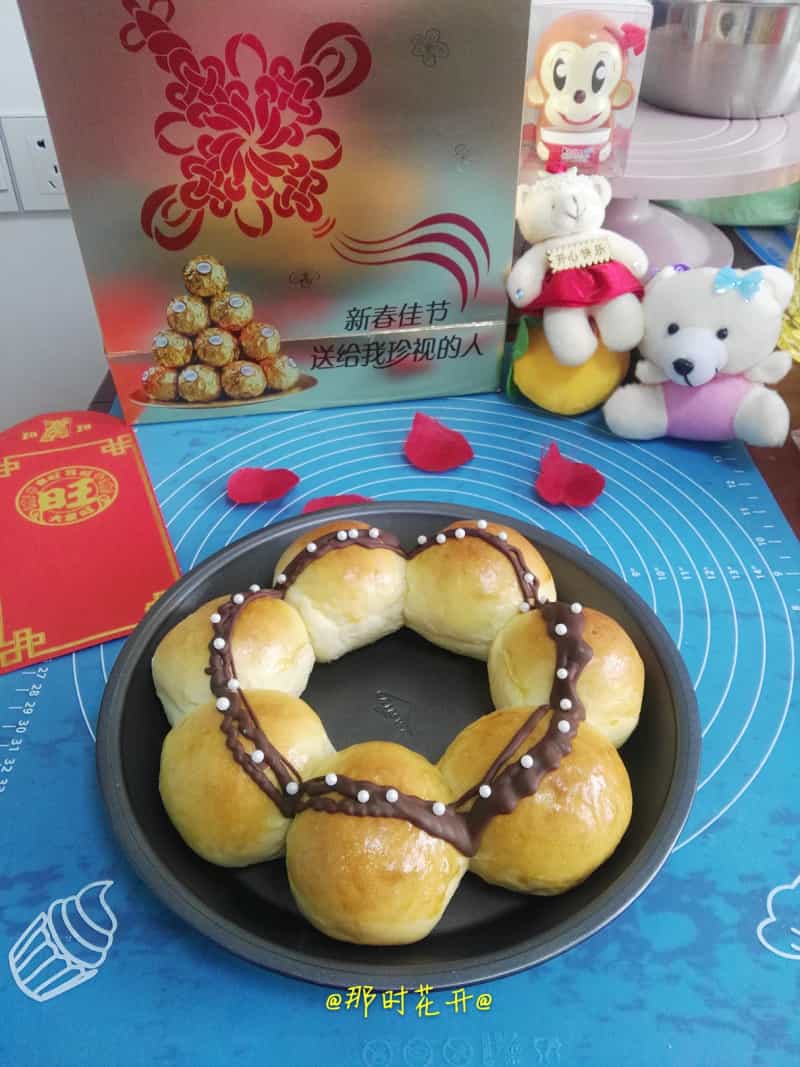 巧克力花環麵包