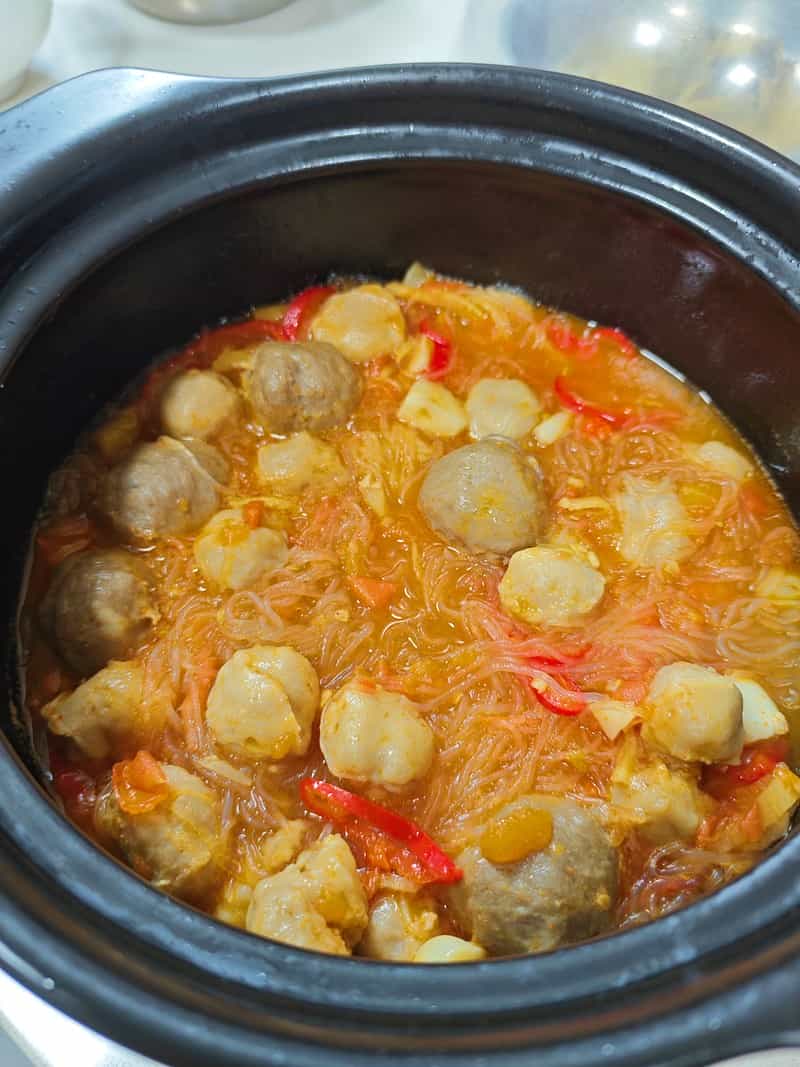 番茄肉丸粉絲煲