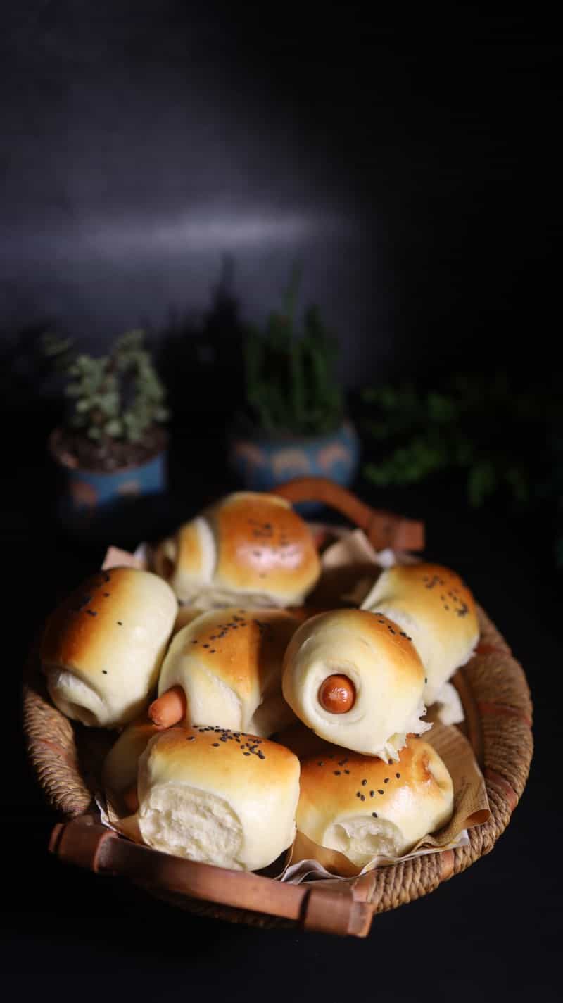 迷你火腿腸麵包