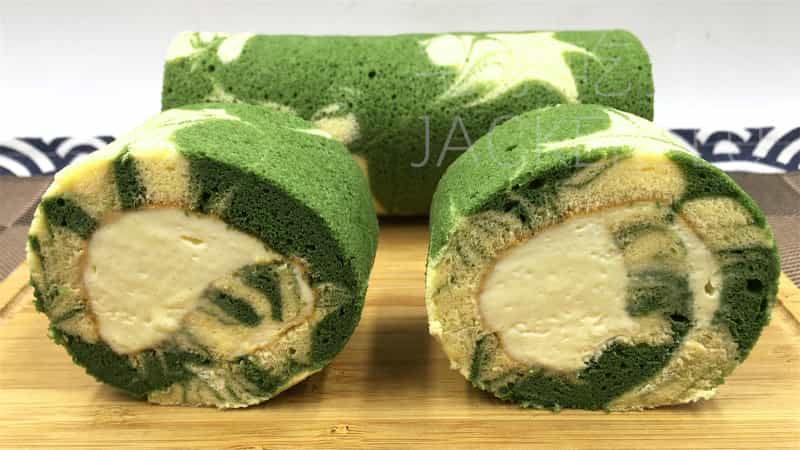 抹茶大理石紋蛋糕卷