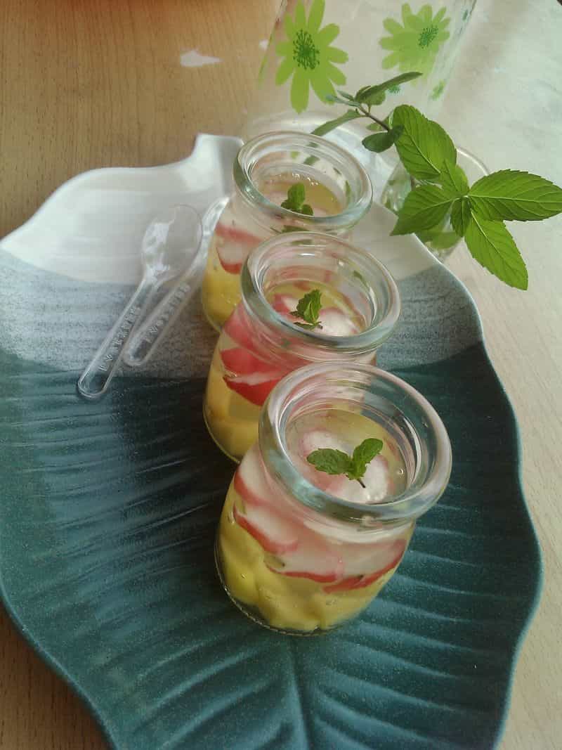 瓶中花水晶果凍
