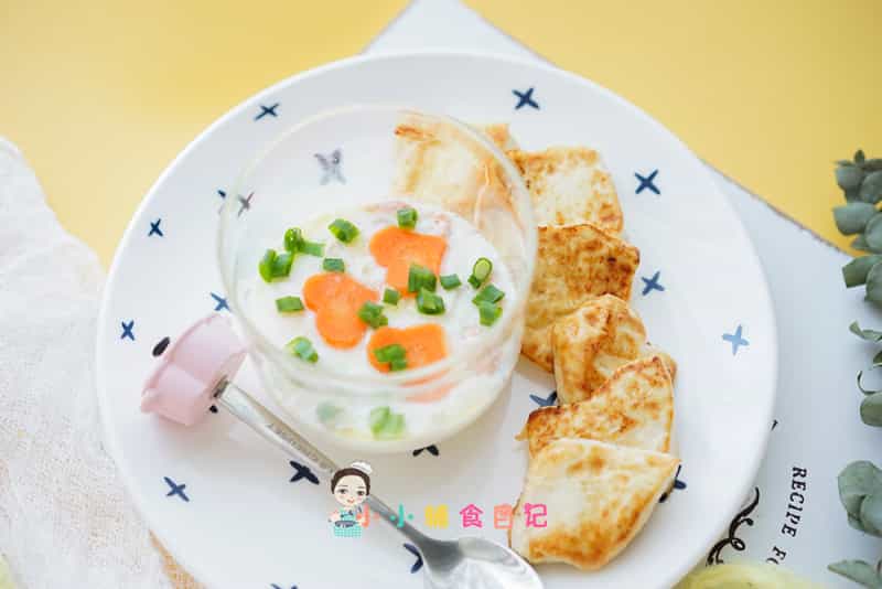 鮭魚豆腐蒸蛋糕