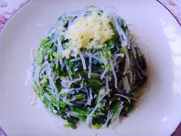 粉絲菠菜塔