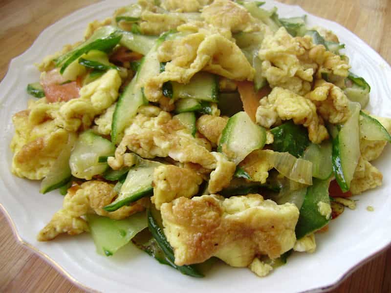 黃瓜片炒蛋
