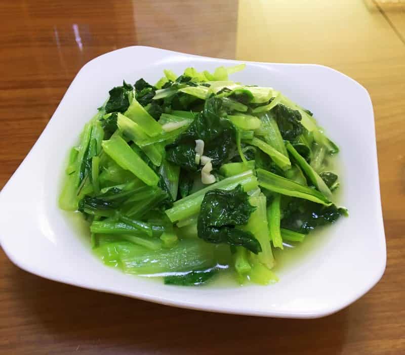 蒜炒小白菜