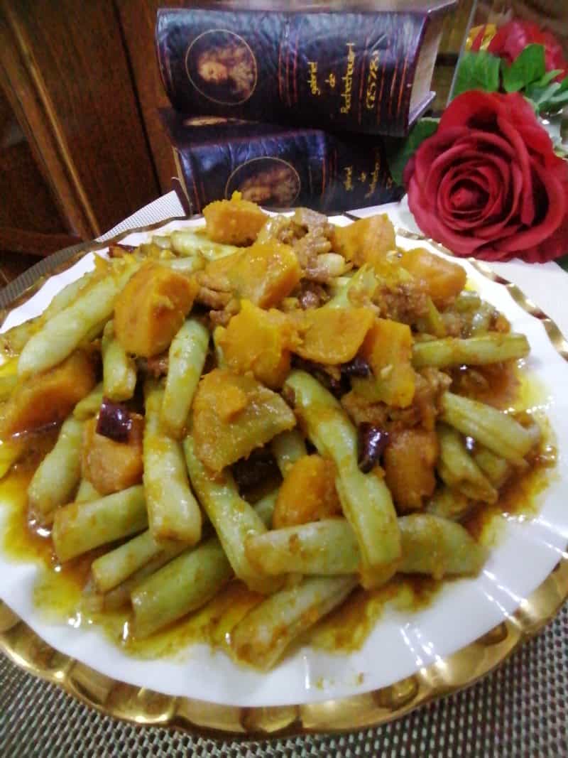 五花肉燉南瓜芸豆