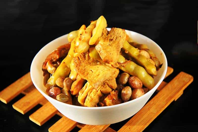 凍豆腐燉豆角