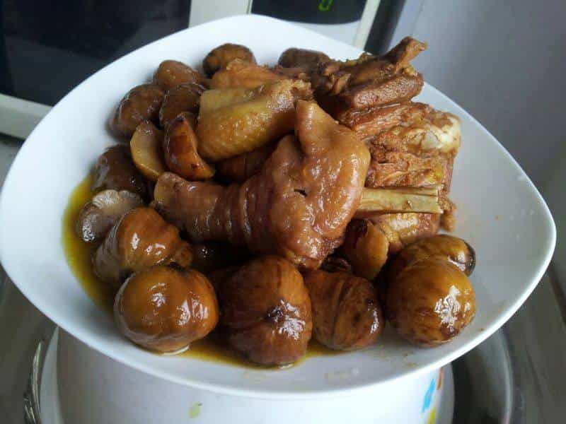 香油板栗雞