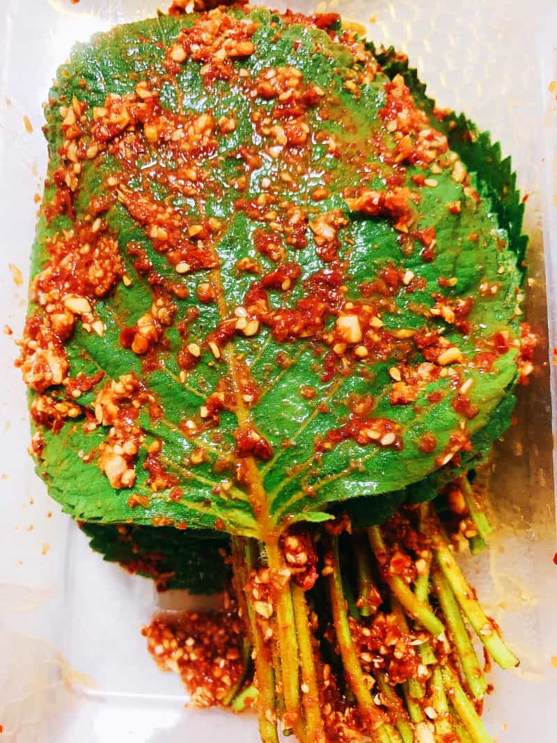 蘇子葉泡菜