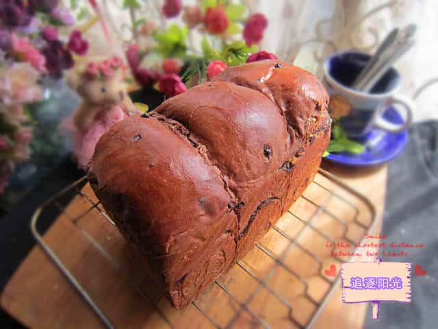 巧克力豆花生吐司