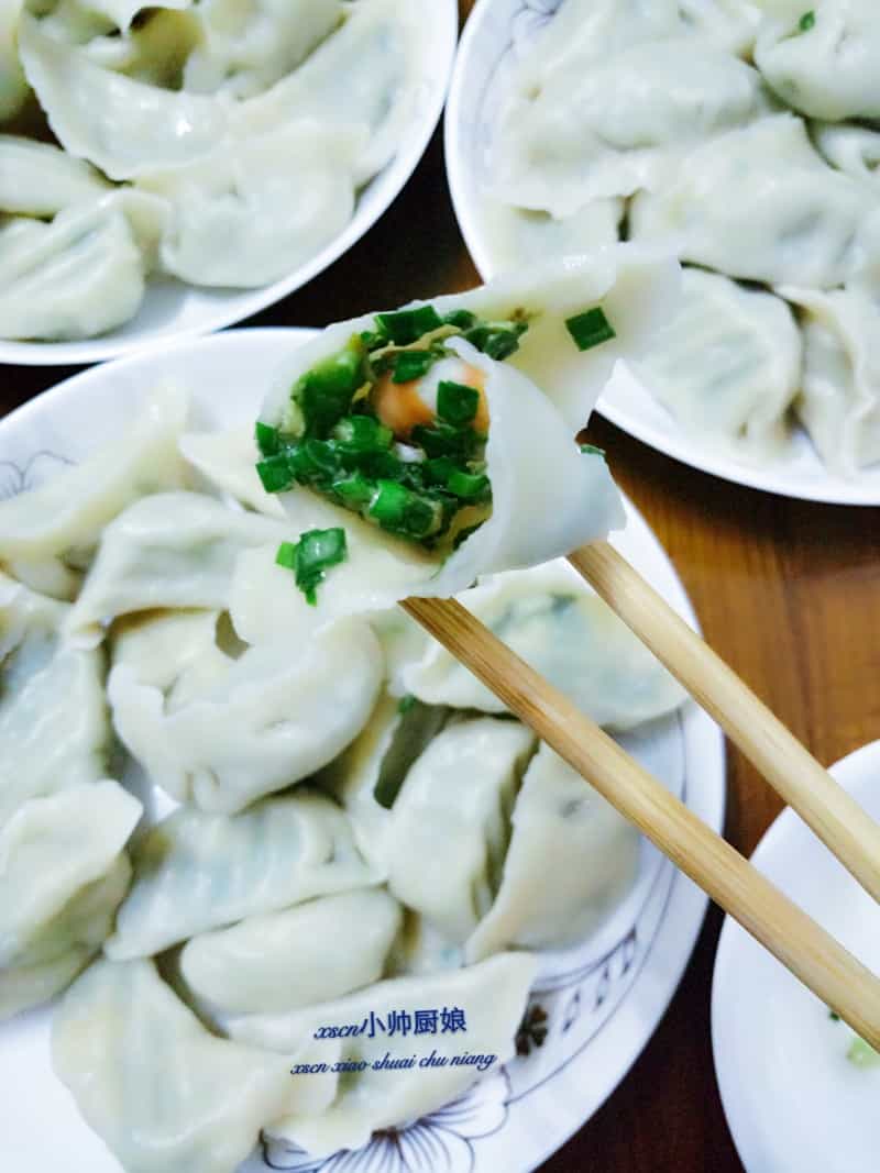鮮肉韭菜大蝦餃