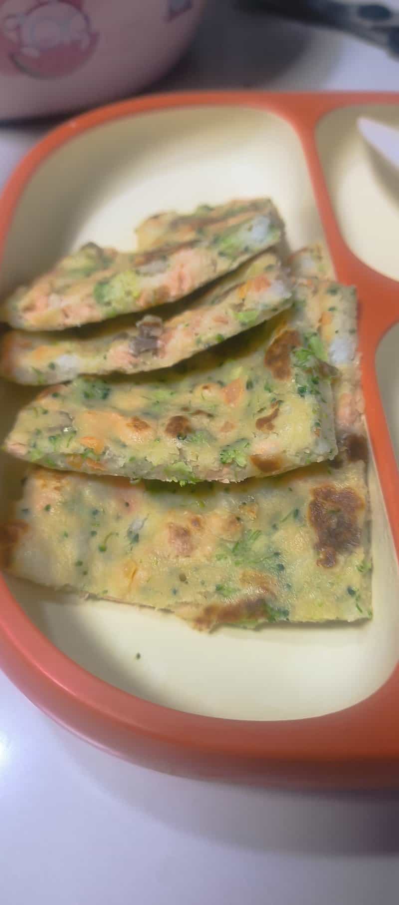 三紋魚蔬菜雞蛋餅